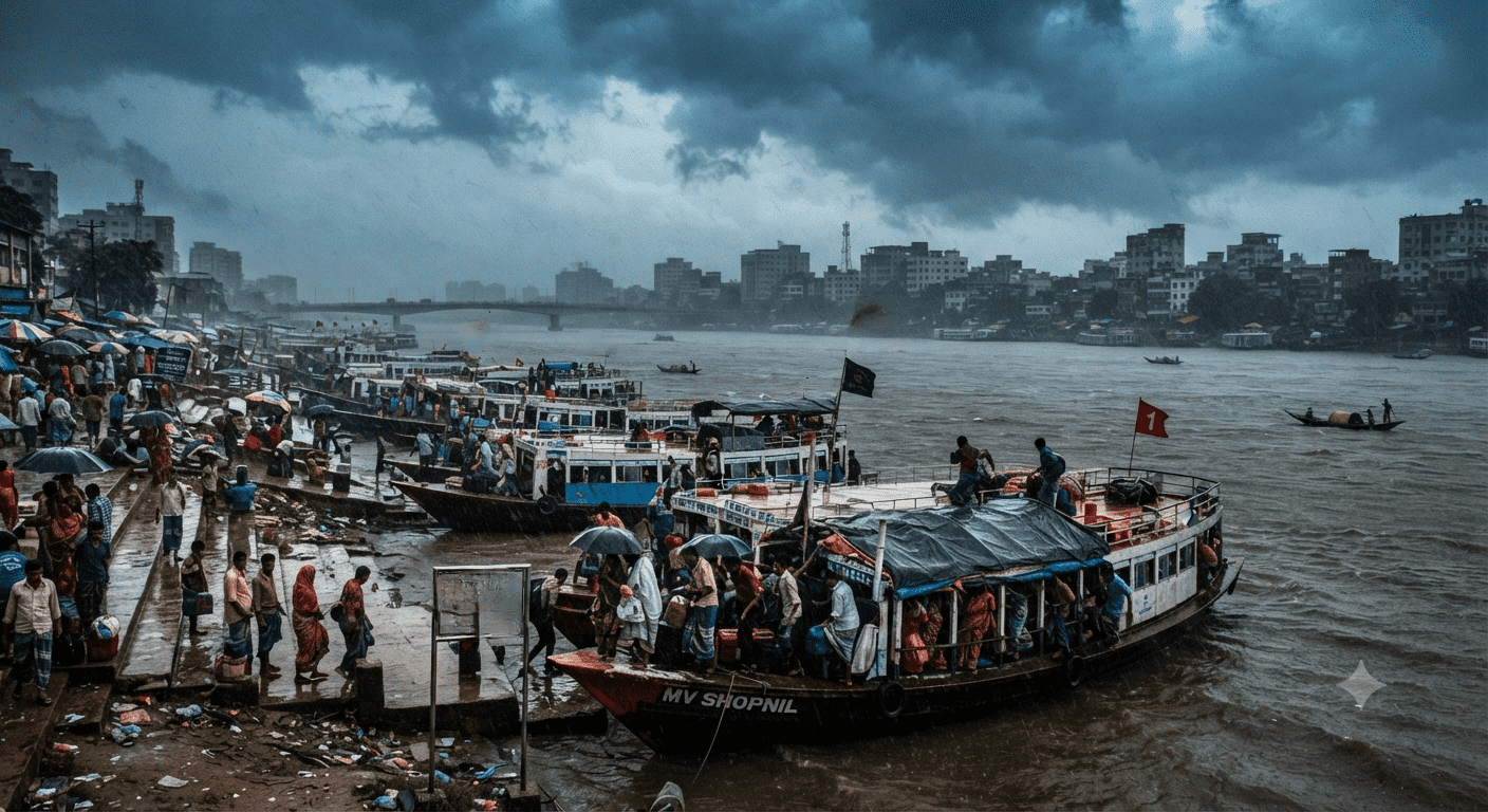 দেশের ১০ জেলায় ঝড় ও বৃষ্টির পূর্বাভাস, নদীবন্দরে সতর্কতা সংকেত