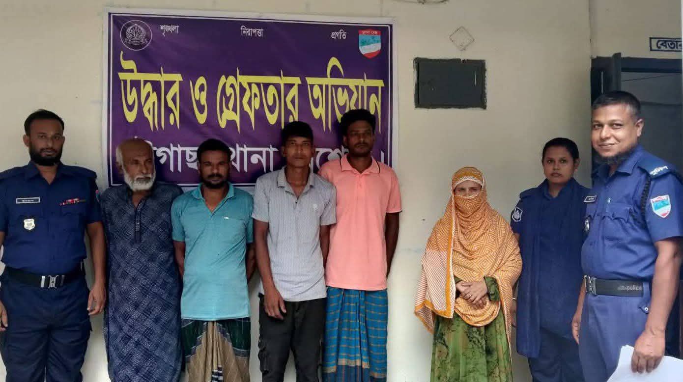 পুলিশের বিশেষ অভিযানে একজন সা.জাপ্রাপ্ত আসামিসহ মোট পাঁচজন পরোয়ানাভুক্ত আ.সামিকে গ্রে.প্তার