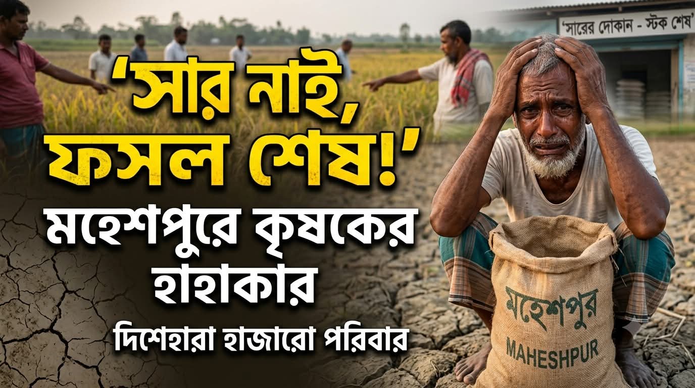 আমন চাষের ভরা মৌসুমে তীব্র সার সংকট, দিশেহারা কৃষকেরা
