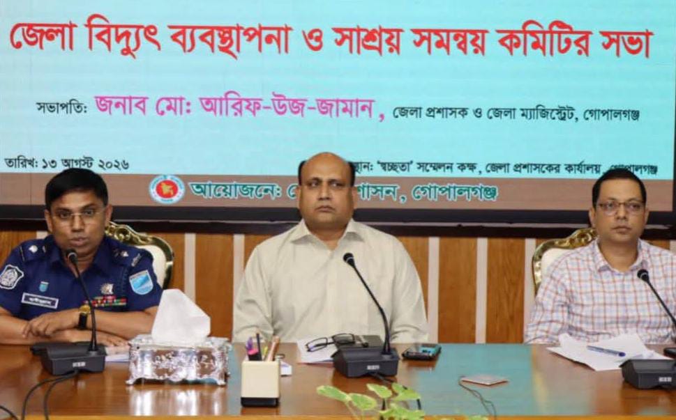 জেলা বিদ্যুৎ ব্যবস্থাপনা ও সাশ্রয় সমন্বয় কমিটির সভা