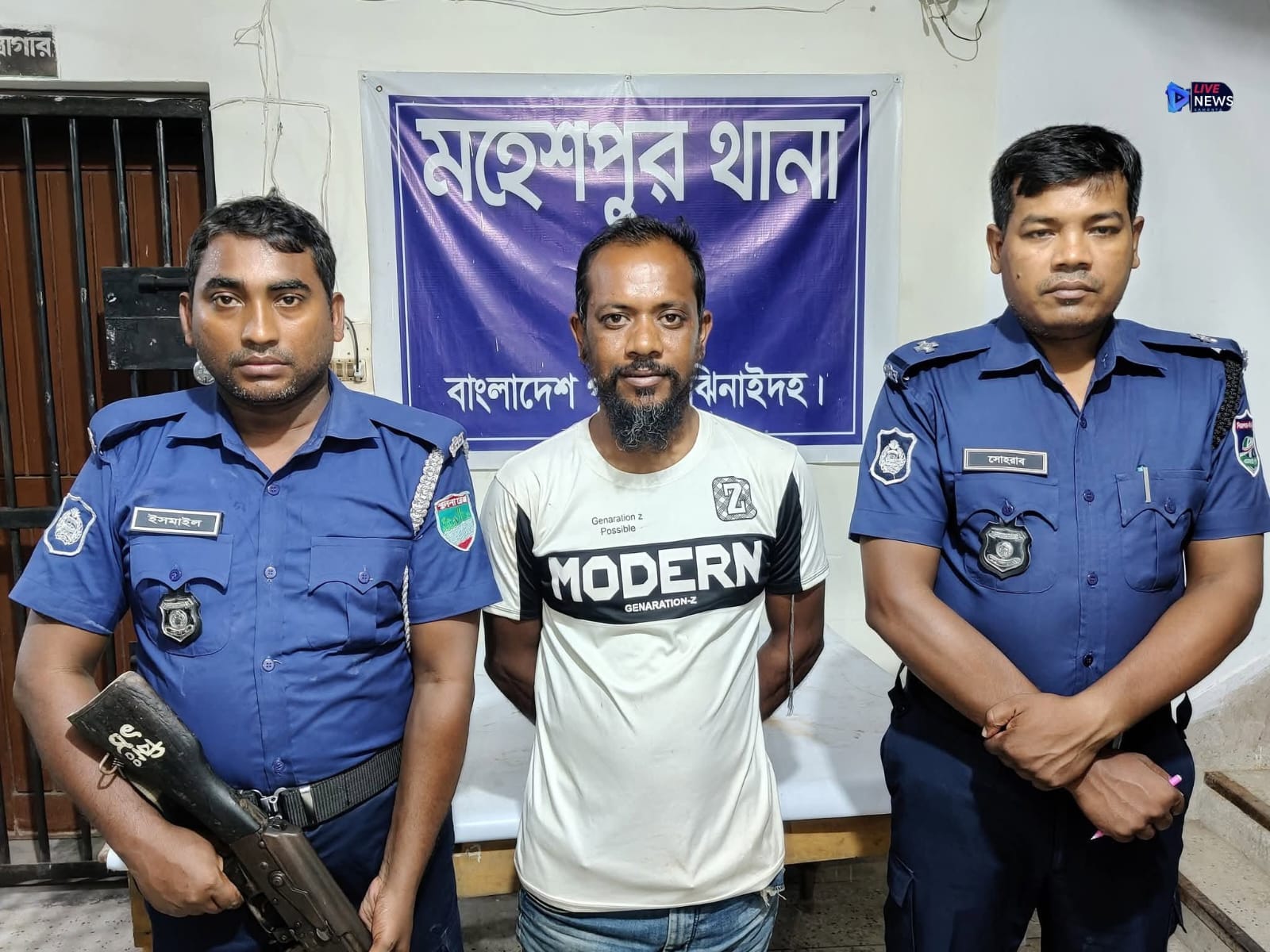 পুলিশের অভিযানে ৫ বছরের সাজাপ্রাপ্ত আসামি গ্রেপ্তার