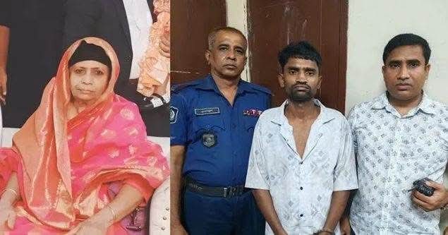 নামাজরত অবস্থায় বৃদ্ধ মহিলাকে কুপিয়ে হত্যা গ্রেফতার ৩