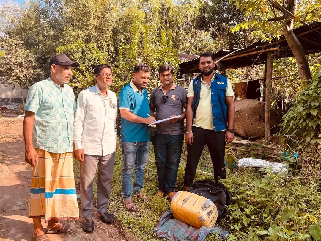 ব্রাহ্মণপাড়ায় জঙ্গলে মিললো সাড়ে ৭ কেজি গাজা